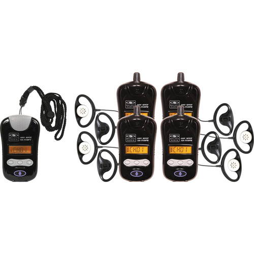 Galaxy Audio TG-BPTR-4 - Wireless Tour Guide / Translator Kit (Pendant)