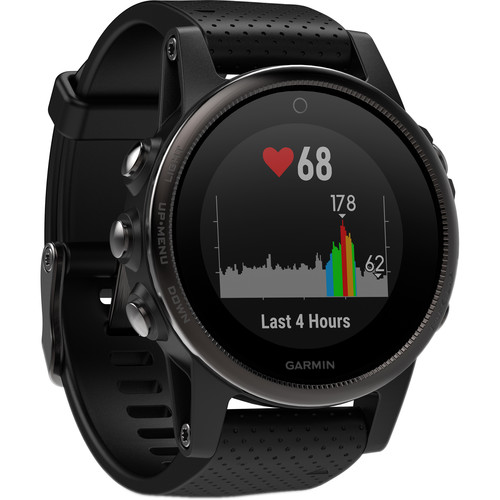 Garmin fenix 5S Sapphire Edition Multi-Sport 010-01685-10 B&H