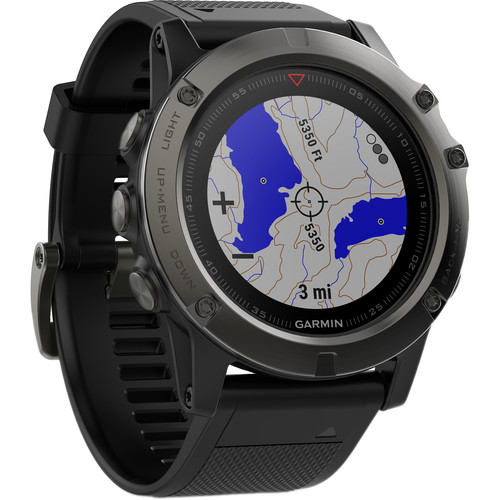 Garmin fenix 5X Sapphire Edition Multi-Sport 010-01733-00 B&H