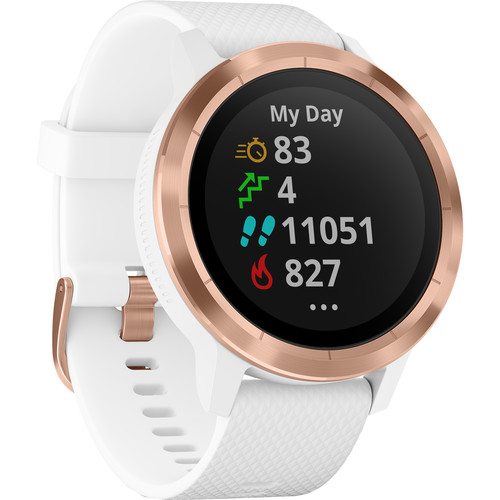 Garmin vivoactive 3 (White with Rose Gold Hardware)