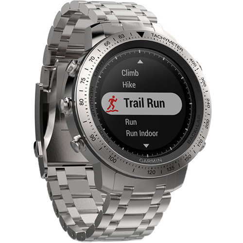 Garmin fenix Chronos Multi-Sport GPS Watch (Steel Case with Brushed Stainless Steel Band)