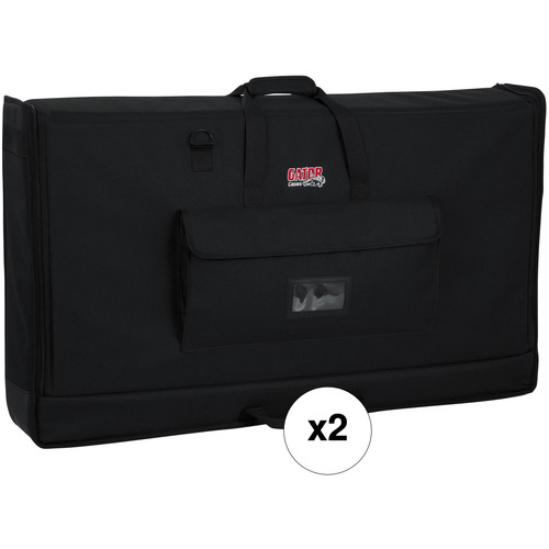 Gator Large Padded Nylon Carrying Tote Bag for LCD Screens (40-45", 2-Pack)