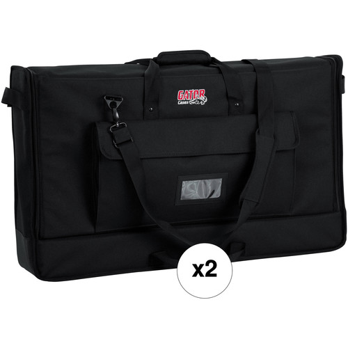Gator Medium Padded Nylon Carrying Tote Bag for LCD Screens (27-32", 2-Pack)