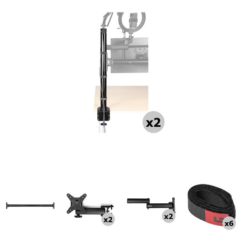 Gator Frameworks ID Creator Tree Dual Monitor Mount & Accessory Kit (26")