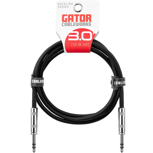Gator 1/4" Male to 1/4" Male Balanced Patch Cable (3')