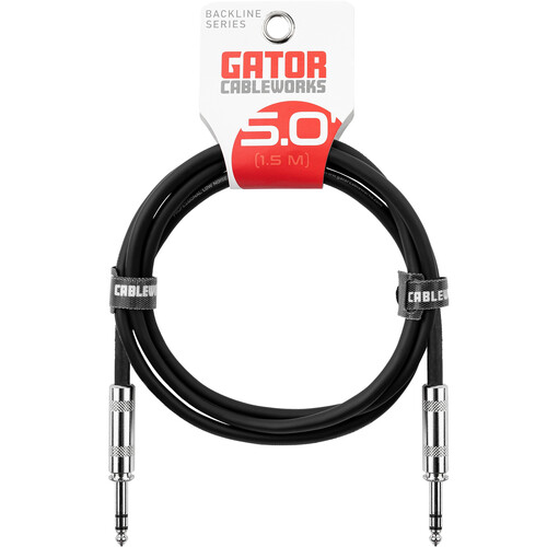 Gator 1/4" Male to 1/4" Male Balanced Patch Cable (5')