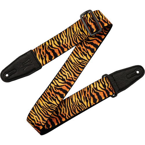 Gator Levy's Untamed Animal Print Guitar Strap (Tiger Stripe)