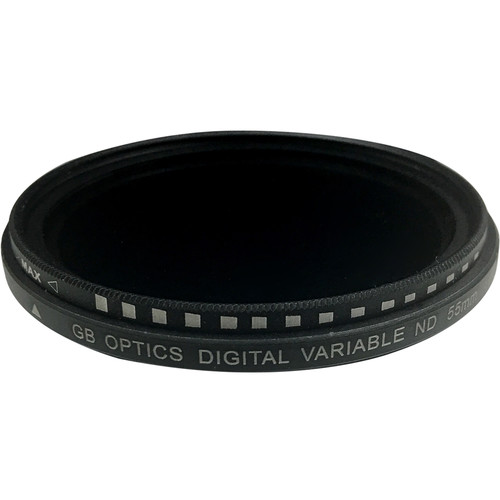 GB Optics 55mm Slim Variable Neutral Density 0.6 to 2.4 Filter (2 to 8 Stops)