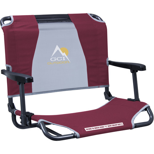 GCI Outdoor Big Comfort Stadium Chair with Armrests (Maroon)