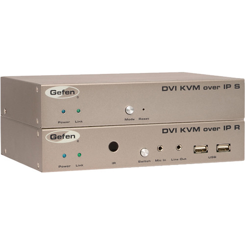 Gefen EXT-DVIKVM-LAN DVI KVM Extender over IP