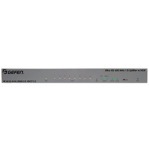 Gefen UHD 4K 600 MHz 1x8 HDMI Splitter with HDR EXT-UHD600-18