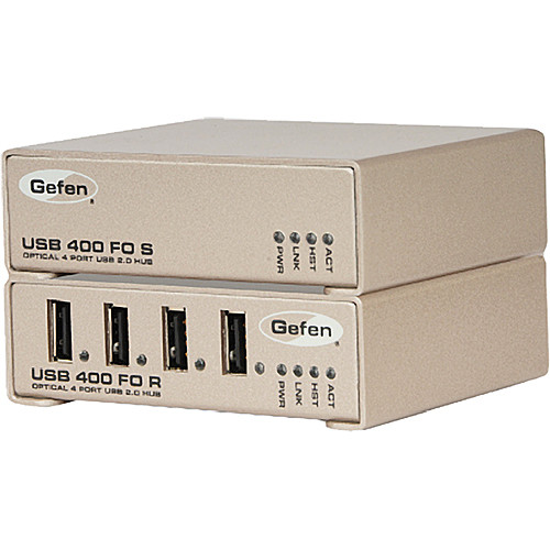 Gefen 60' 2 x LC Fiber Optic Cable & USB 400 FO Extender Set