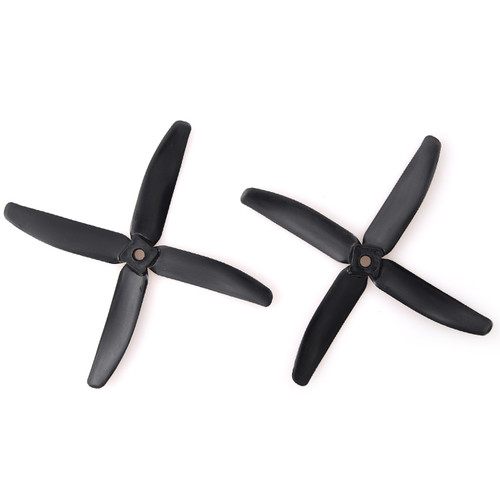Gemfan Glass Fiber Nylon 4-Blade Propellers (2-Pack, Black)