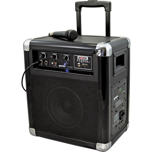 Gemini Play2Go Portable 2-Way PA Sound System with USB/SD/Bluetooth Playback