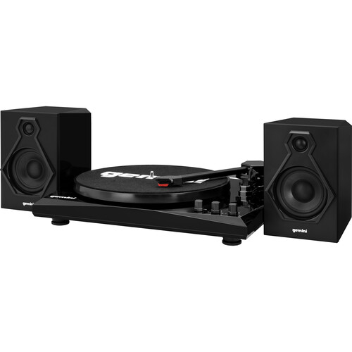 Gemini TT-900 Manual Three-Speed Turntable with Wireless Audio System (Black)
