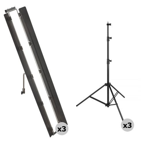 Genaray 3-Light Triangle Kit