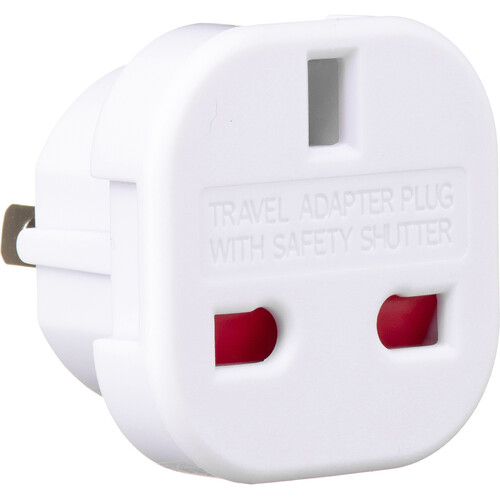 General Brand 2-Prong EU to 2-Prong USA Power Adapter Plug