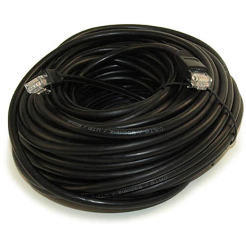 Genustech Cat 6 Ethernet Patch Cable (Black, 75')