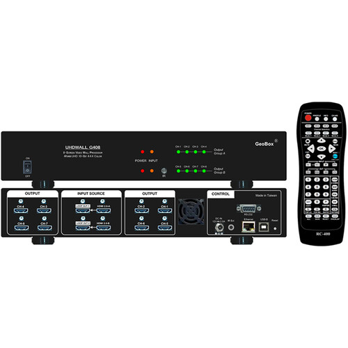 GeoBox 8-Channel 4K In/Out Video Wall Controller
