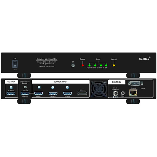 GeoBox 1-Channel 4K Edge Blending Processor with Multiviewer