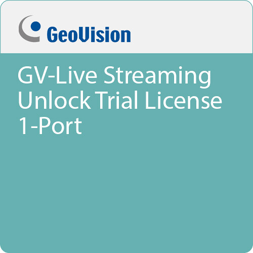 GeoVision GV-Live Streaming Unlock Trial License 1-Port