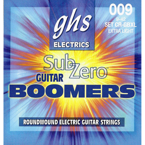 GHS CR-GBXL Sub-Zero Boomers Electric Guitar Strings (6-String Set, 9 - 42)