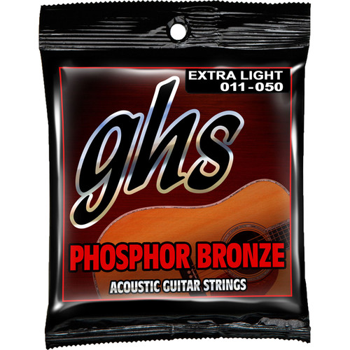 GHS S315 Extra Light Phosphor Bronze Acoustic Guitar Strings (6-String Set, 11 - 50)