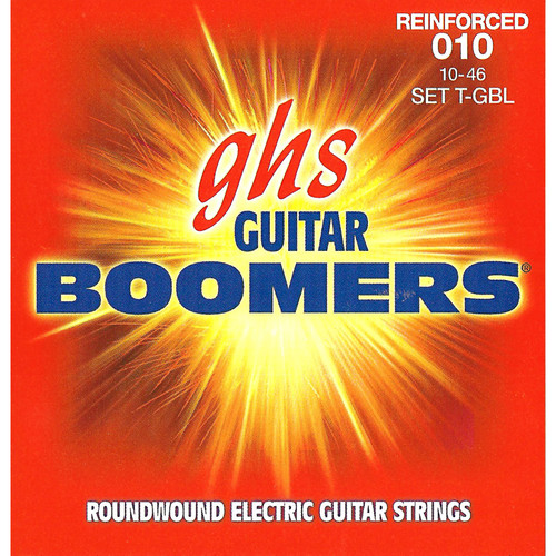 GHS T-GBL Reinforced Boomers Light Electric Guitar Strings (6-String Set, 10 - 46)