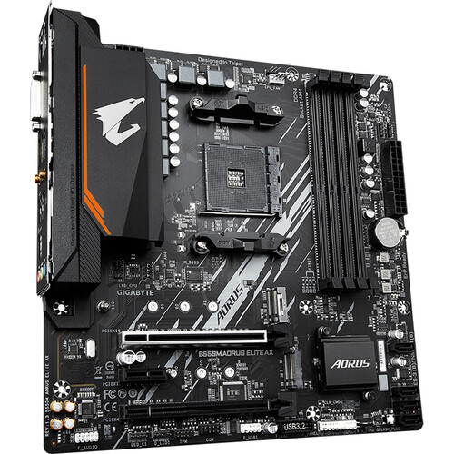 Gigabyte B550M AORUS ELITE AX (Rev 1.3) AM4 Micro-ATX Motherboard