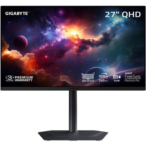 Gigabyte MO27Q2 27" 1440p HDR 240 Hz Gaming Monitor