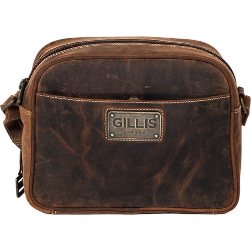 GILLIS LONDON Trafalgar Compact Camera Bag (Brown Vintage Leather)