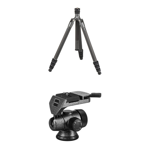 Gitzo GIGT2545T Traveler Series 2 Carbon Fiber Tripod & GH2750QR Series 2 Off Center Magnesium Ball Head Kit