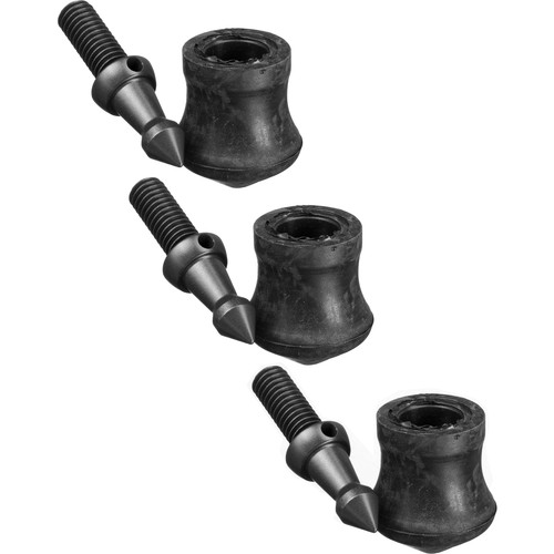 Gitzo Short Spikes and Rubber Feet (30mm, Set of 3)
