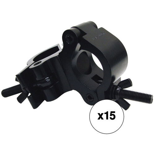 Global Truss Pro Swivel Clamp (Black) 15 Pack