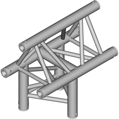 Global Truss 1.64' 3-Way Triangular Horizontal T-Junction Apex Out for F33 Triangle Truss