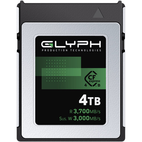 Glyph Technologies 4TB Capture+ CFexpress 4.0 Type B Memory Card