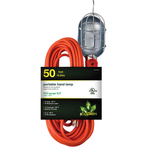 GoGreen Power Portable Hand Lamp (50' Cord)