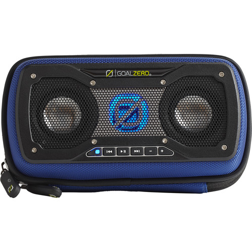 GOAL ZERO Rock Out 2 Portable Bluetooth Solar Speaker (Blue)