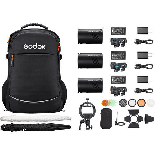 Godox AD100Pro II Pocket Flash (3-Light Kit)