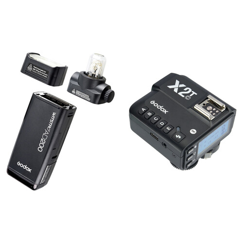 Godox AD200 Pocket Flash Kit with Camera Trigger for Canon
