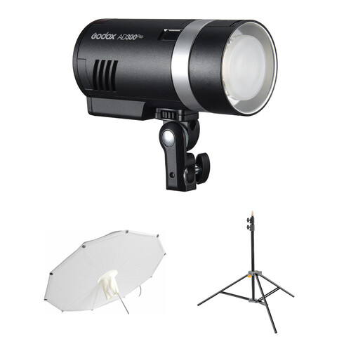 Godox AD300Pro Outdoor Flash with Photek SoftLighter Umbrella & Stand Kit
