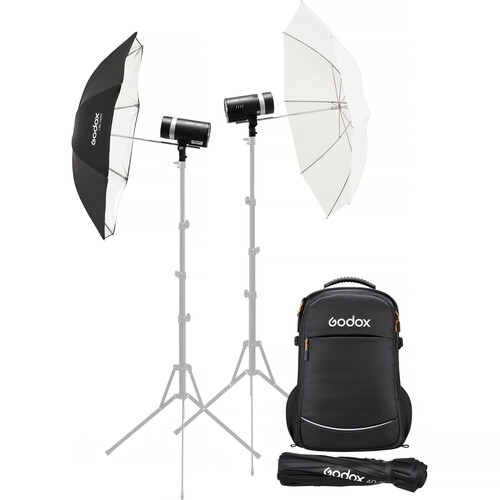 Godox AD300Pro II All-in-One Outdoor Flash (2-Light Softbox Kit)
