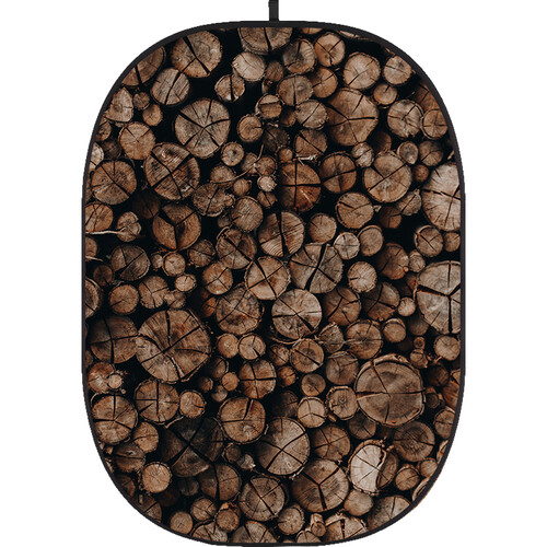 Godox 5 x 6' Collapsible Background (Wooden Wall 10)