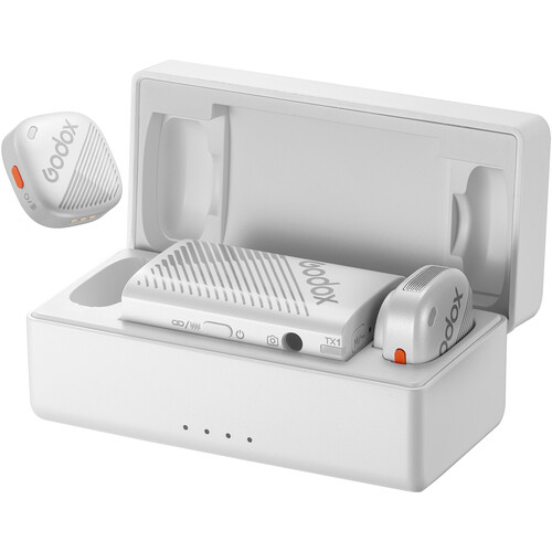 Godox Cube-C 2-Person Wireless Microphone System for Cameras and Mobile Devices (2.4 GHz, White)
