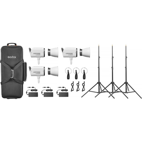 Godox Litemons LA300R RGB LED Monolight (3-Light Kit, White)