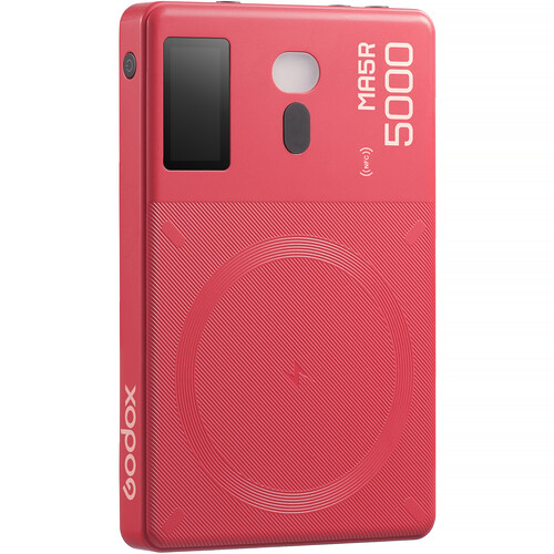 Godox MA5R RGB LED Light and Power Bank (Red)