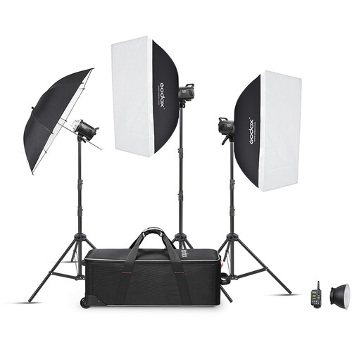 Godox MS300-V Studio Flash Monolight (3-Light Kit) MS300V-D B&H