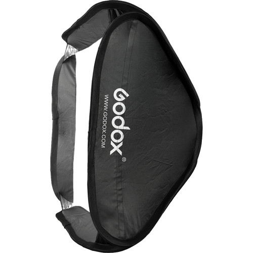 Godox S-Type Elinchrom Mount Flash Bracket with Softbox Kit (19.7 x 19.7")