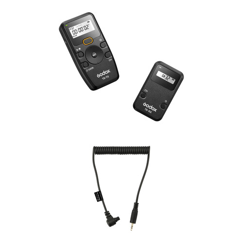 Godox TR-OP12 Wireless Timer Remote Control with Canon Shutter Release Cable Kit