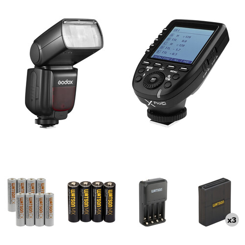 Godox TT685II On-Camera Flash with Trigger and Accessories Kit for Canon Cameras